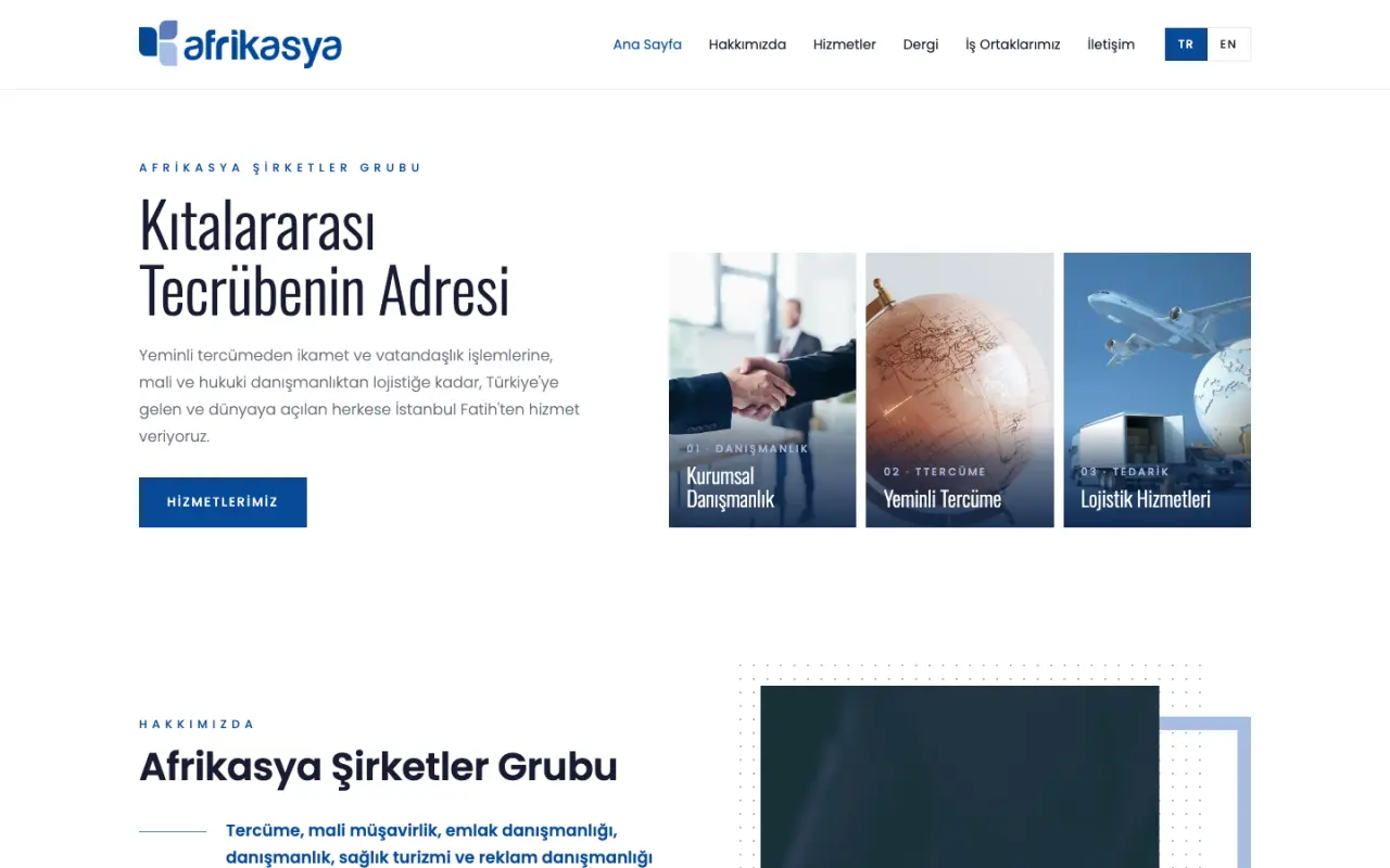 Yeni afrikasya.com.tr ana sayfası