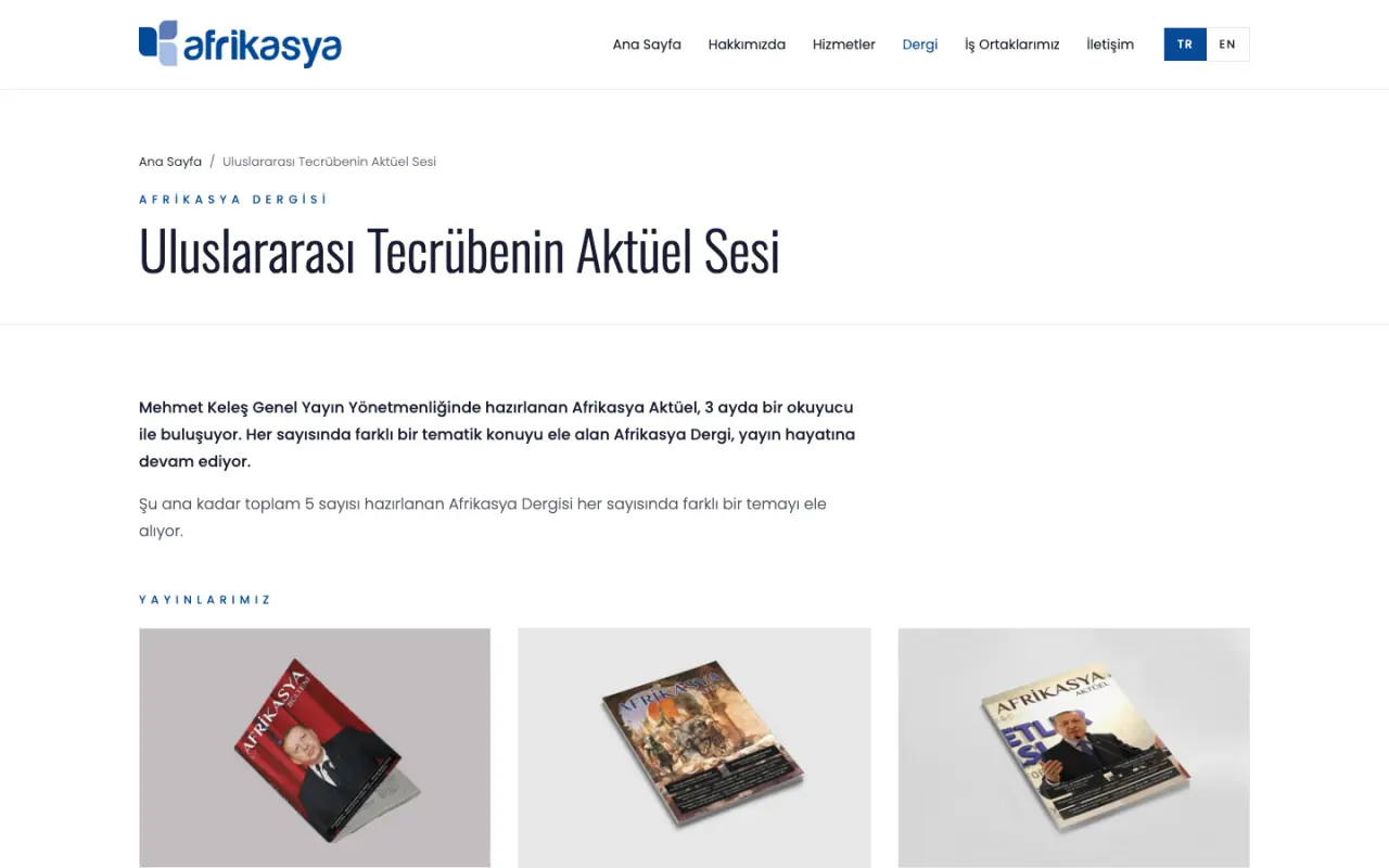 Dergi sayfası